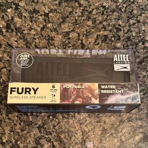 Altec Lansing Black Fury Wireless Speaker NIB